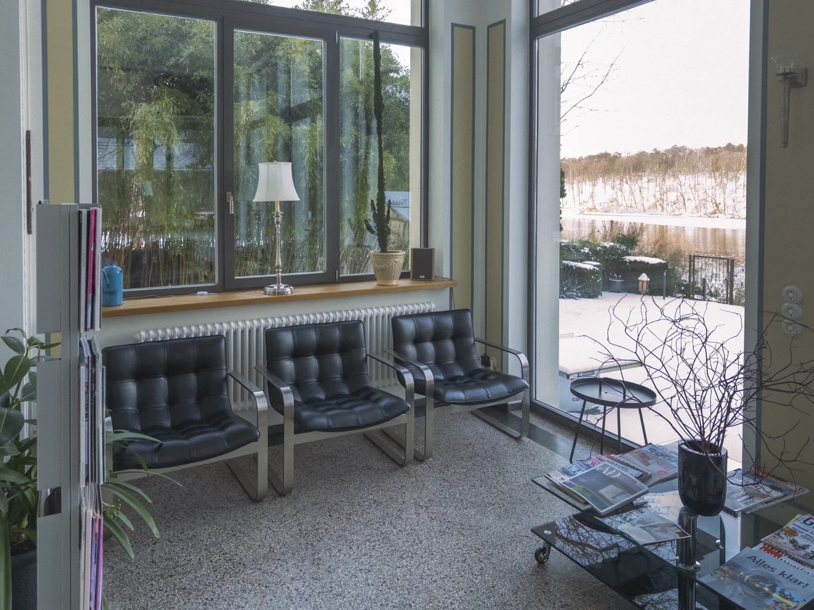 Wintergarten-Wartezimmer