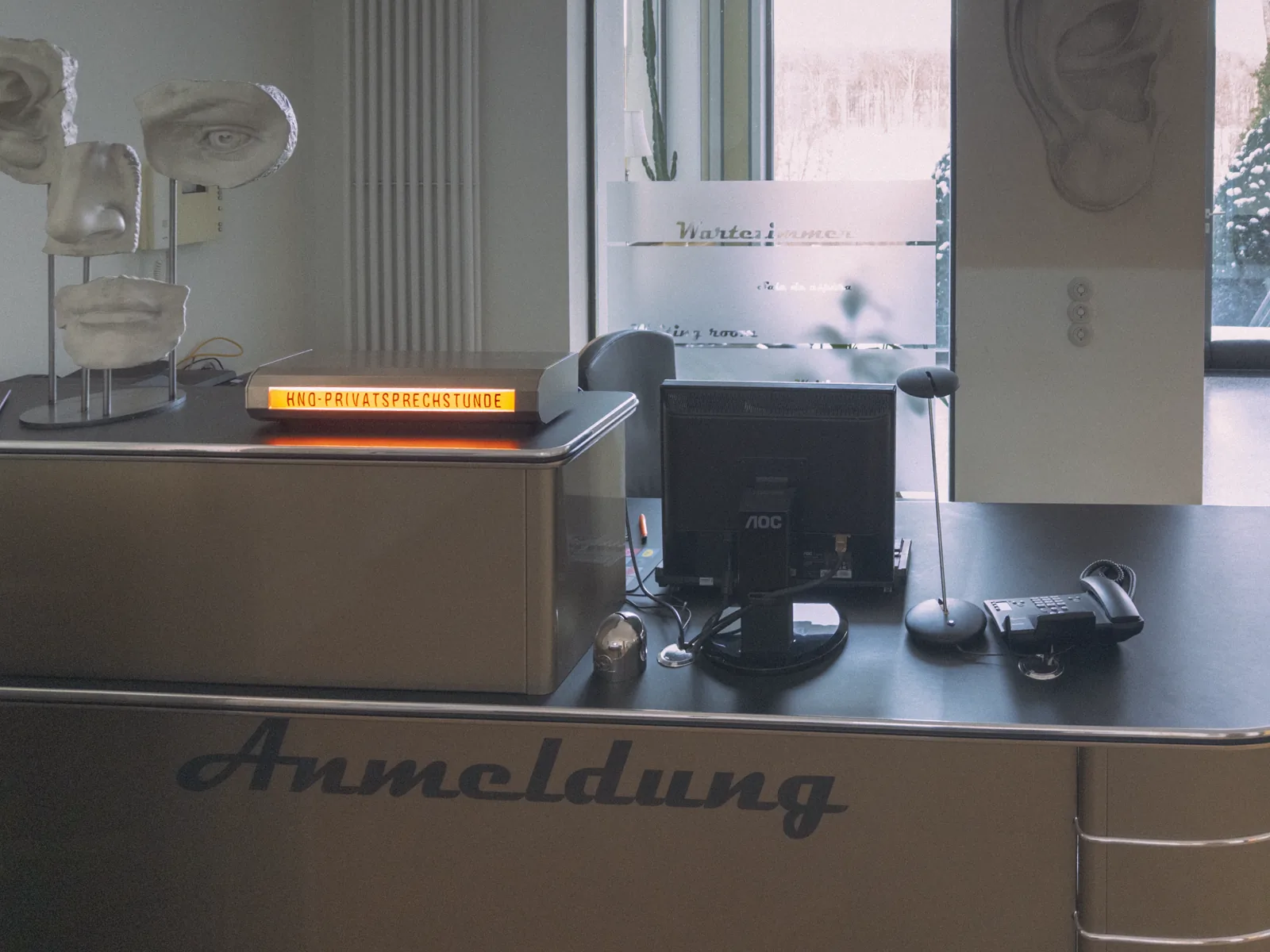 Empfangsbereich der Praxis